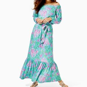 Odella Off-The-Shoulder Maxi Dress